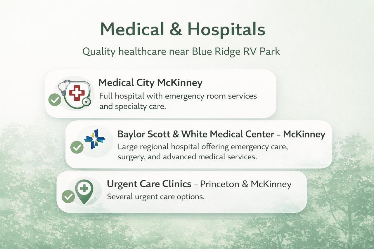 Medical & Hospitals near Blue Ridge RV Park
